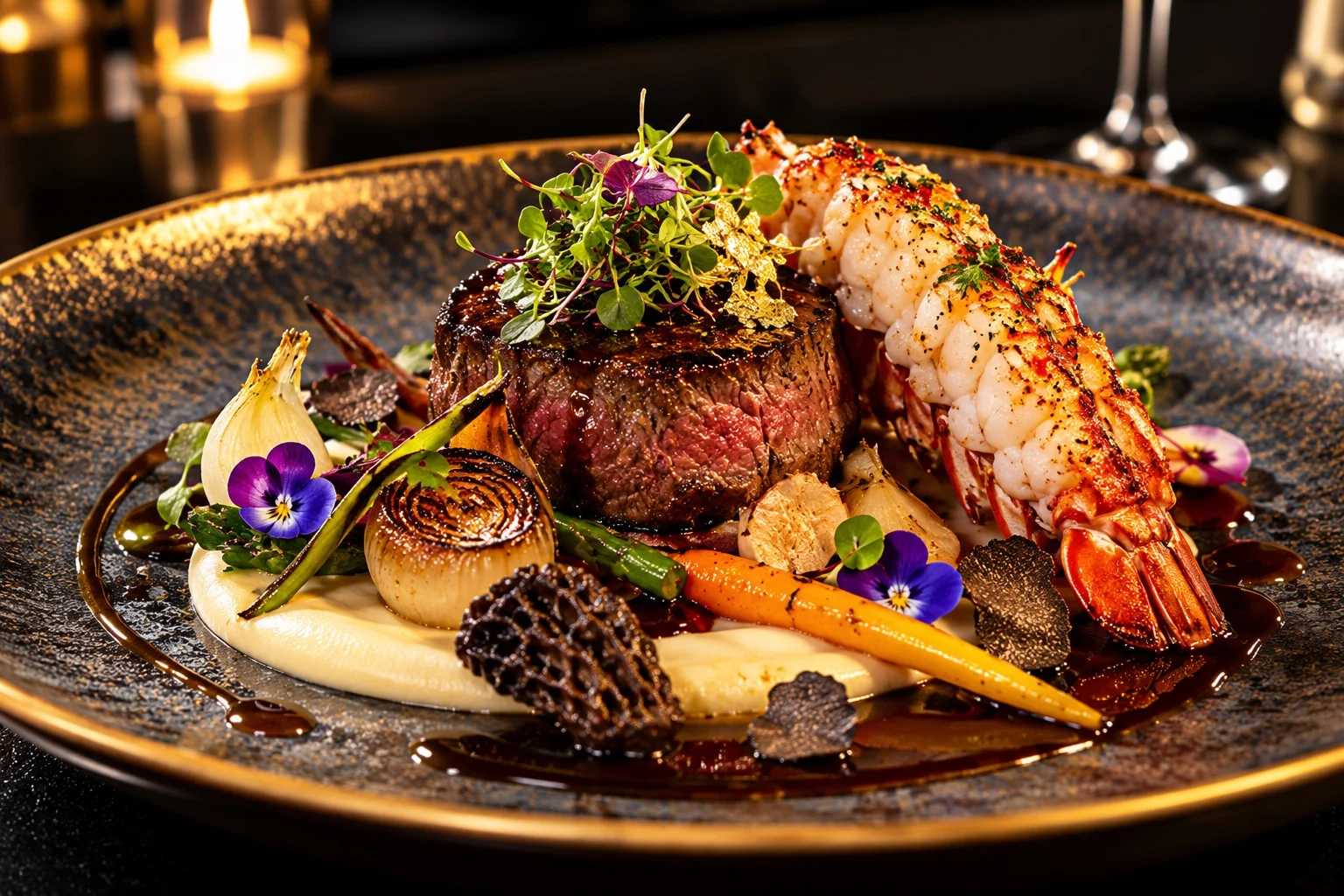 Illustrative image of artistic food presentation.